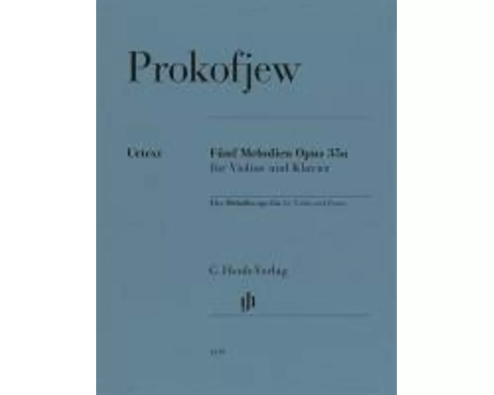 Sergej Prokofjew - Fünf Melodien op. 35a