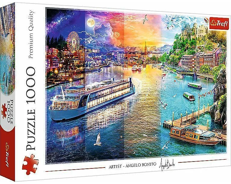 Puzzle 1000 - Flusskreuzfahrt