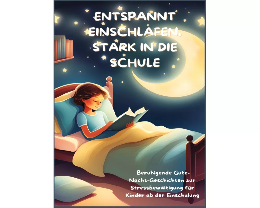 ENTSPANNT EINSCHLAFEN, STARK IN DIE SCHULE: Beruhigende Gute-Nacht-Geschichten und praktische Tipps zur Stressbewältigung für Kinder ab der Einschulun