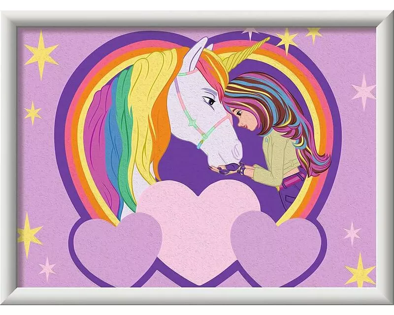 CreArt, Malen nach Zahlen Kinder - Unicorn Academy - Sophia & Wildstar