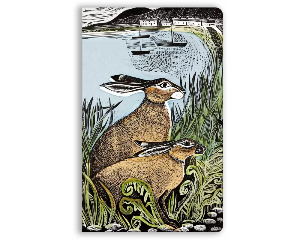 Angela Harding: Rathlin Hares (Soft Touch Journal)