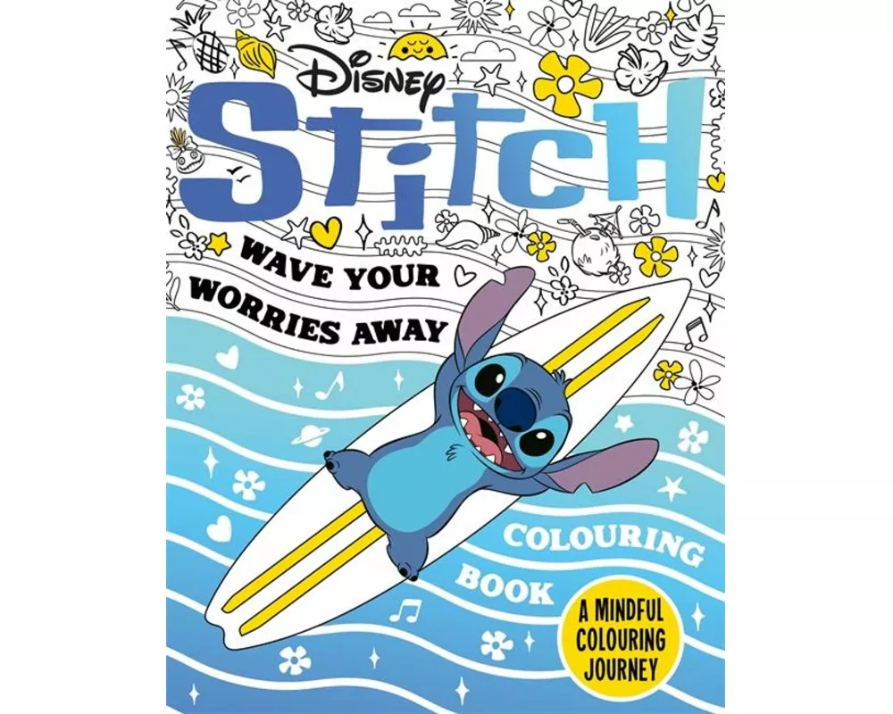 Disney Stitch - Wave Your Worries Away Colouring Book