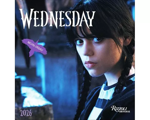 Wednesday 2026 Wall Calendar (Includes Stickers)