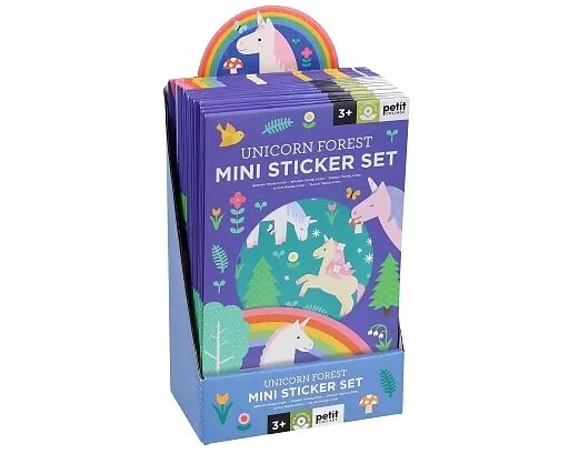 Mini Sticker Set: Unicorn Forest CDU of 20