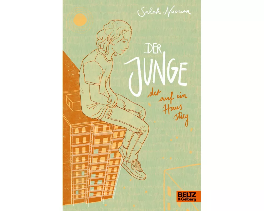 Der Junge, der auf ein Haus stieg