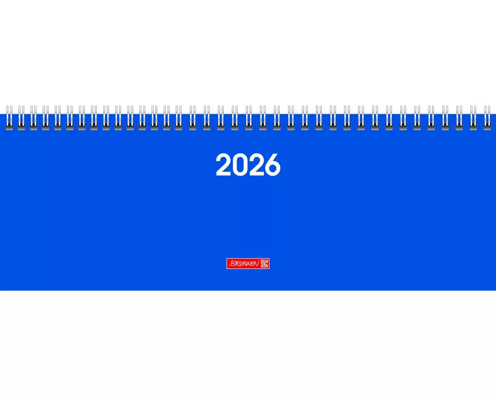 BRUNNEN 1077261036 | Querterminbuch Mod. 772 2026 | 297×105 mm, Karton, blau