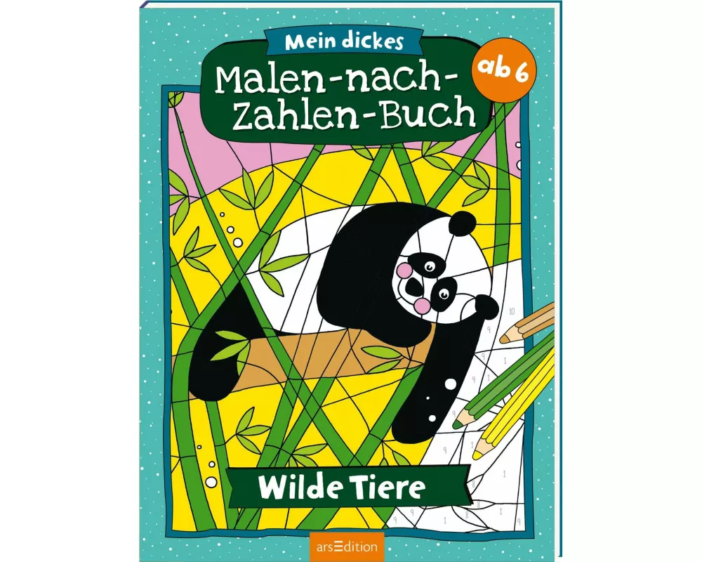 Mein dickes Malen-nach-Zahlen-Buch – Wilde Tiere