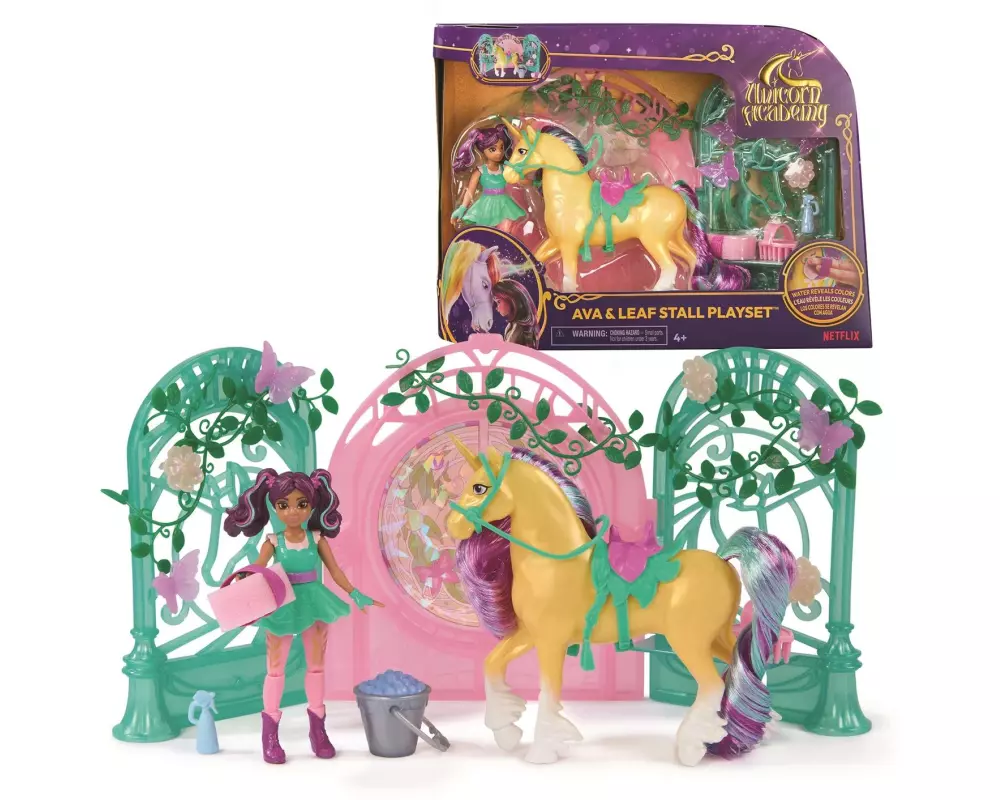 Spinmaster Unicorn Academy Ava und Leaf Stall-Set