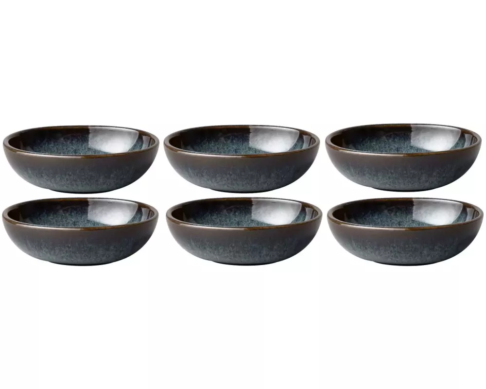 Villeroy & Boch Snackschale Lave 10,5 x 10 cm, 6 Stück, Grau