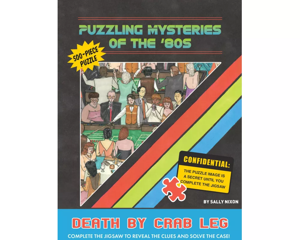 Puzzling Mysteries of the ’80s Death by Crab Leg 500-Piece Puzzle