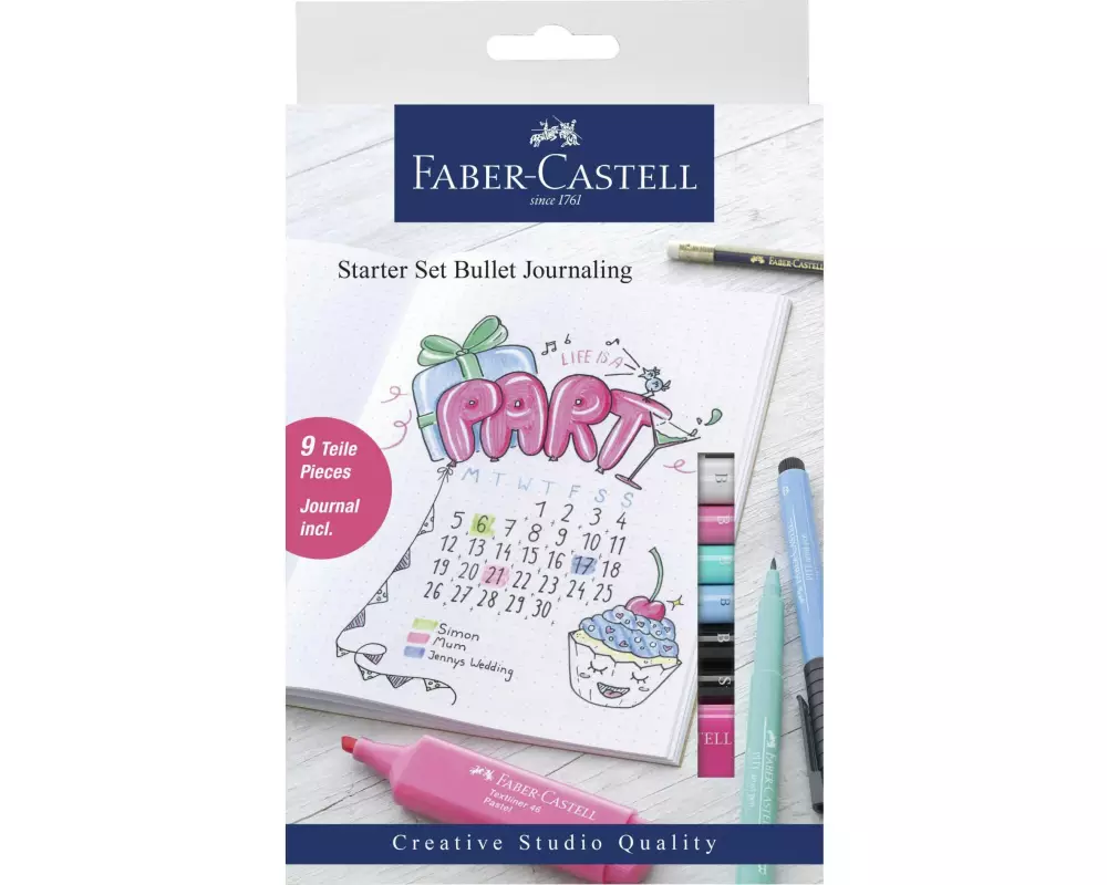 Faber-Castell Tuschestift Bullet Journaling 9er Set