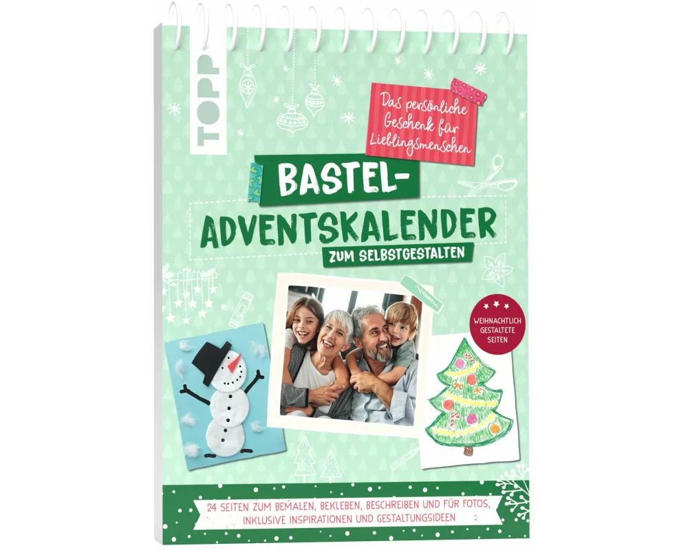 Bastel-Adventskalender zum Selbstgestalten. Das persönliche Geschenk für Lieblingsmenschen