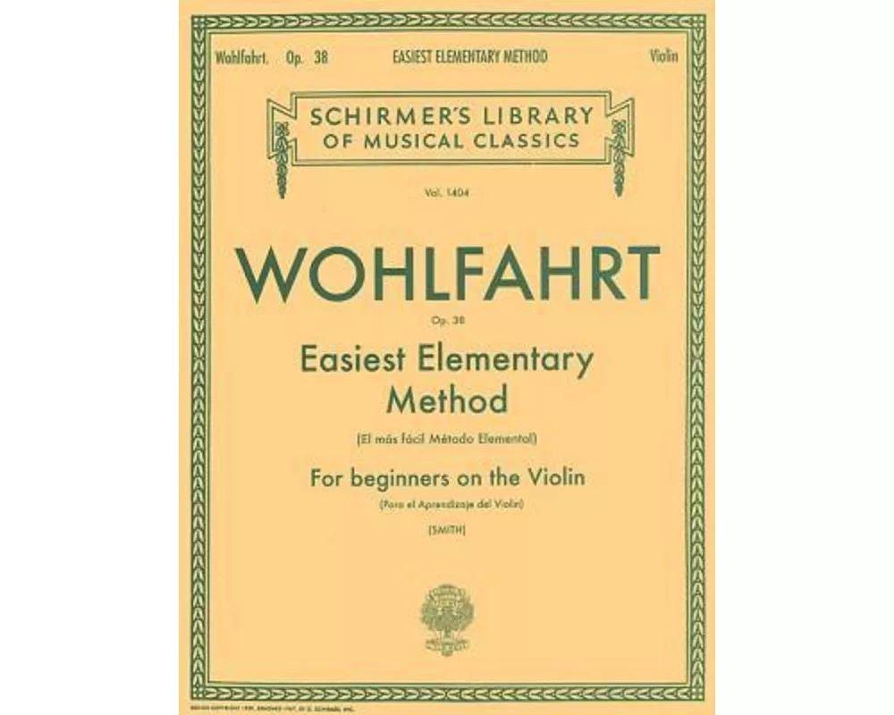 Easiest Elementary Method for Beginners, Op. 38