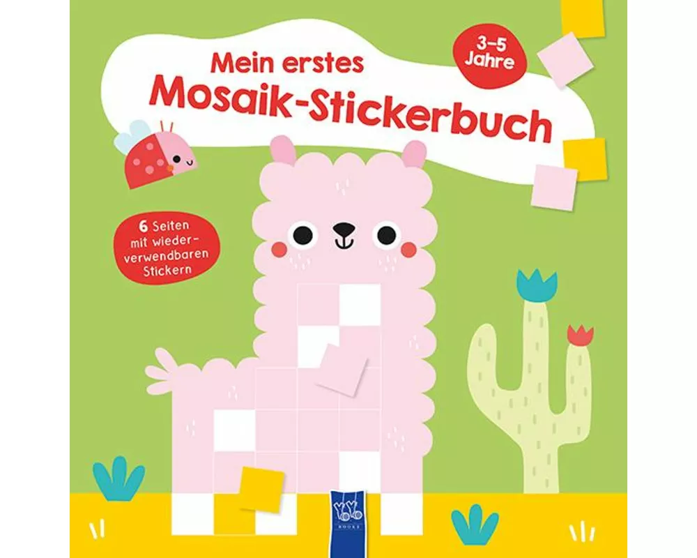Mein erstes Mosaik-Stickerbuch 3-5 Jahre (Cover Lama)