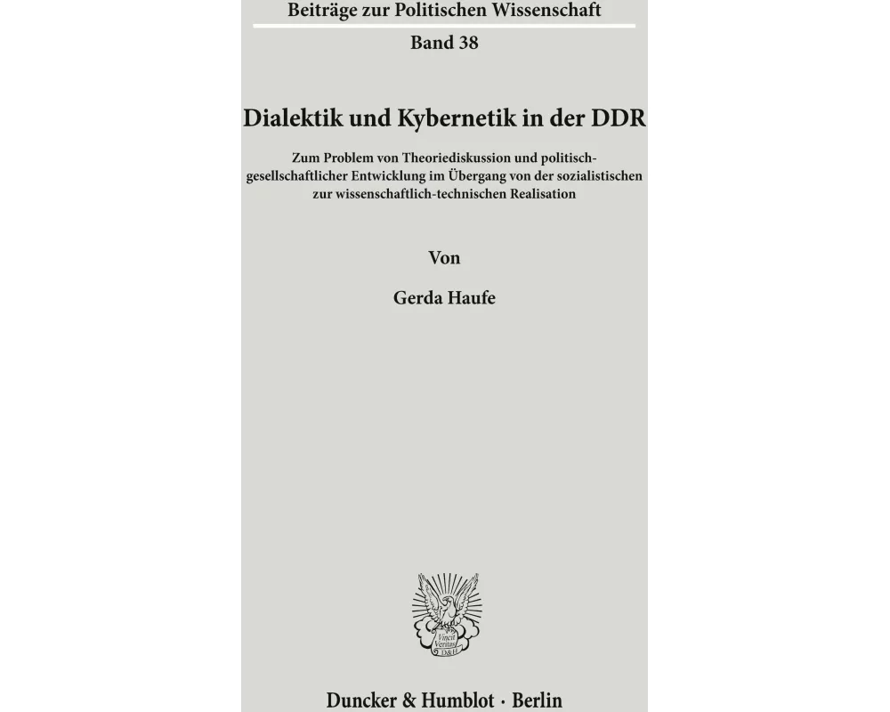 Dialektik und Kybernetik in der DDR