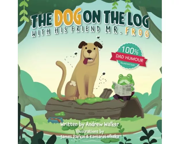 The Dog on the Log with His Friend Mr Frog