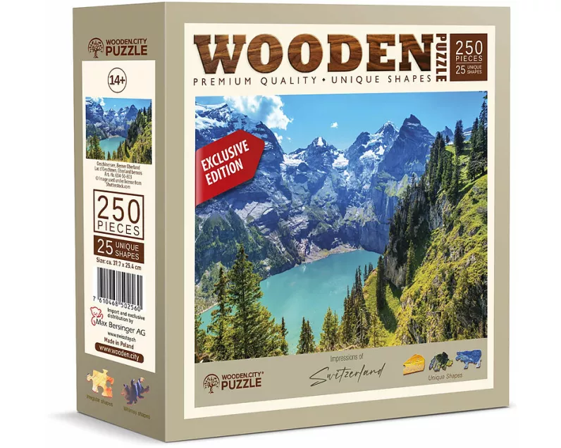 Holzpuzzle. Oeschinensee