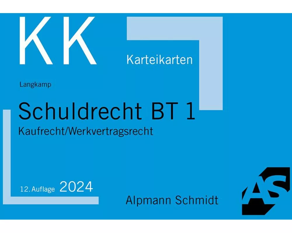 Karteikarten Schuldrecht BT 1