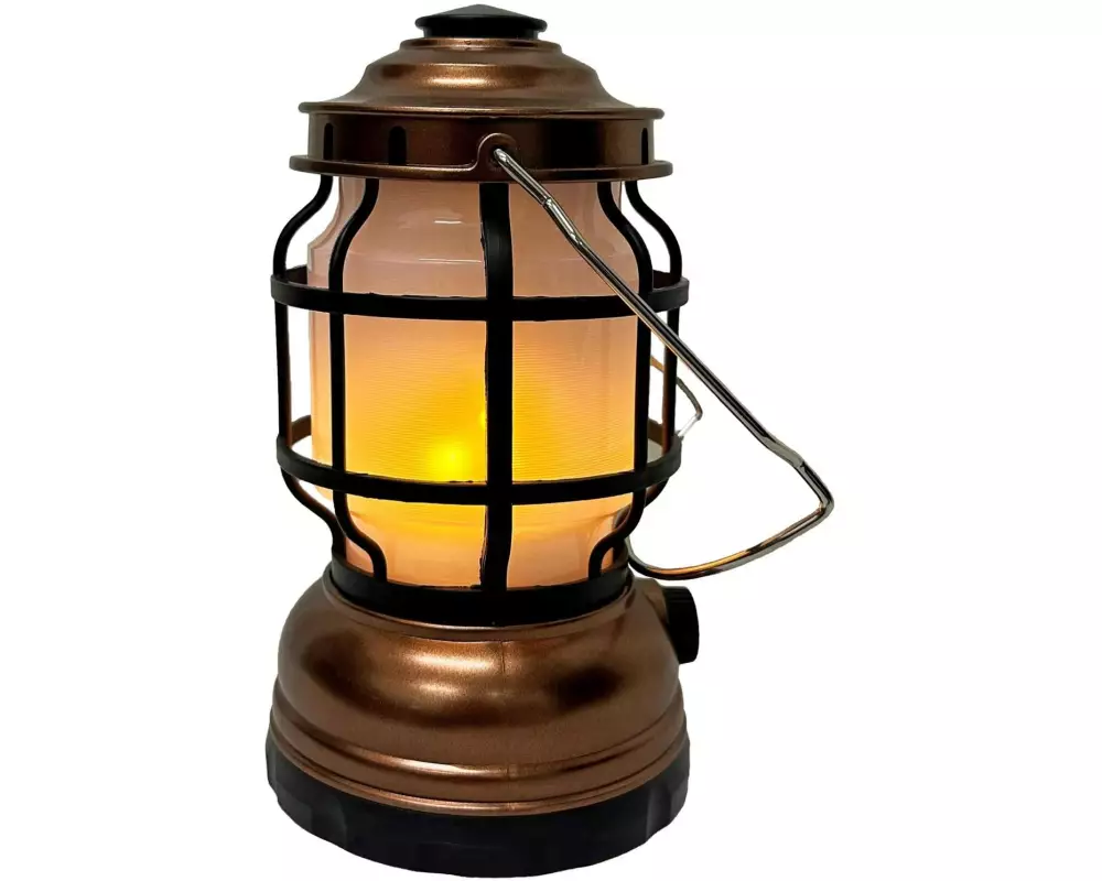 Dameco Laterne mit Licht und Flammeneffekt