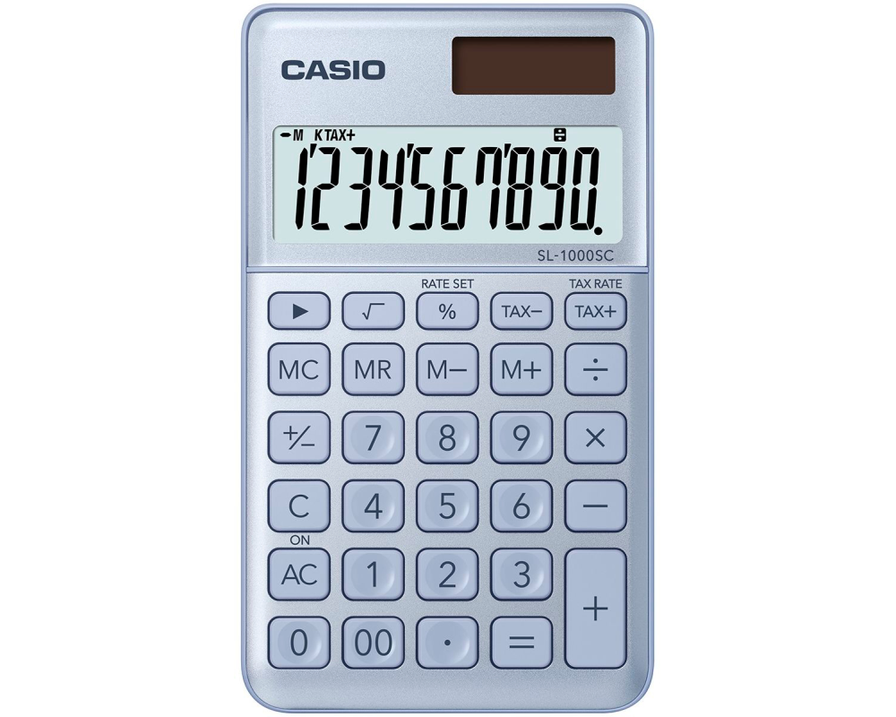 CASIO Taschenrechner SL-1000SC-BU blau