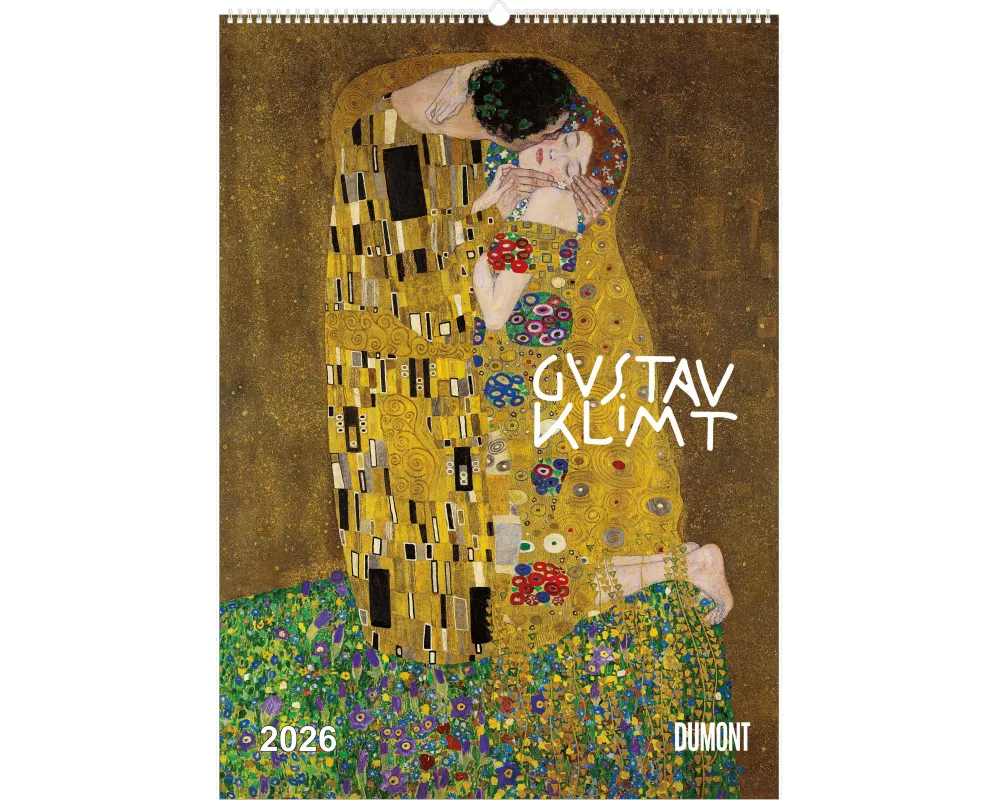 DUMONT - Gustav Klimt 2026 – Kunst-Poster-Kalender 50 x 70 cm mit 12 Meisterwerken des Wiener Jugendstils, Wandkalender für Kunstliebhaber