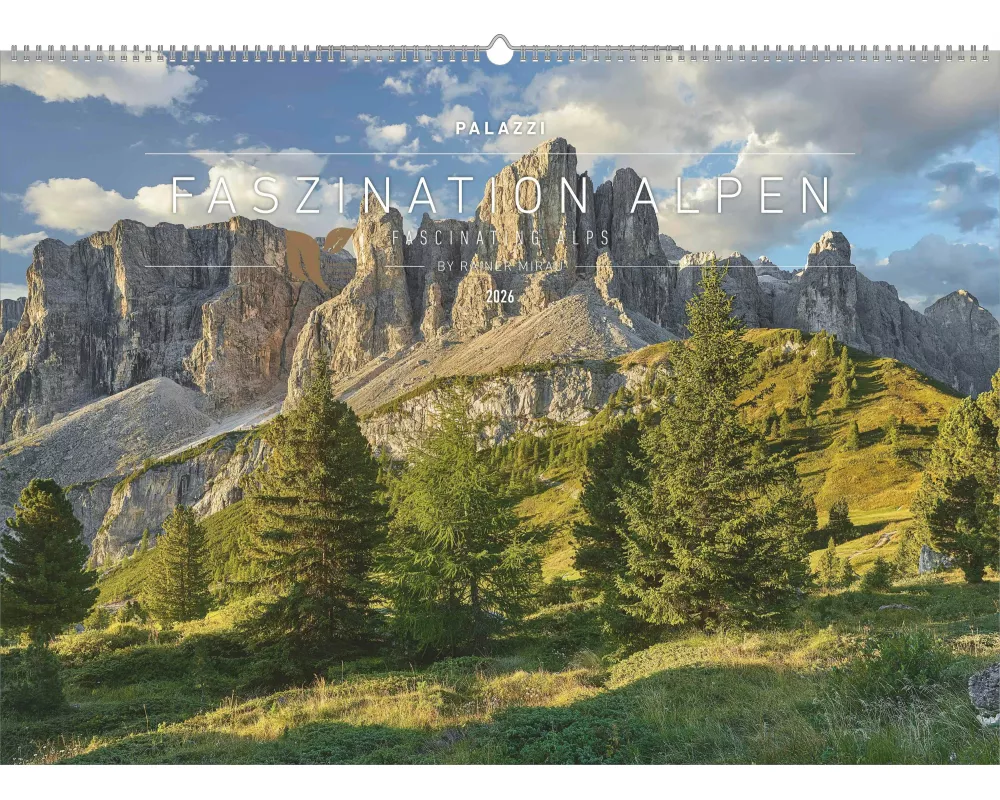 Palazzi - Faszination Alpen 2026 – Wandkalender 70×50 cm mit 12 Monatsblättern, Poster-Kalender mit Alpenfotografie von Rainer Mirau