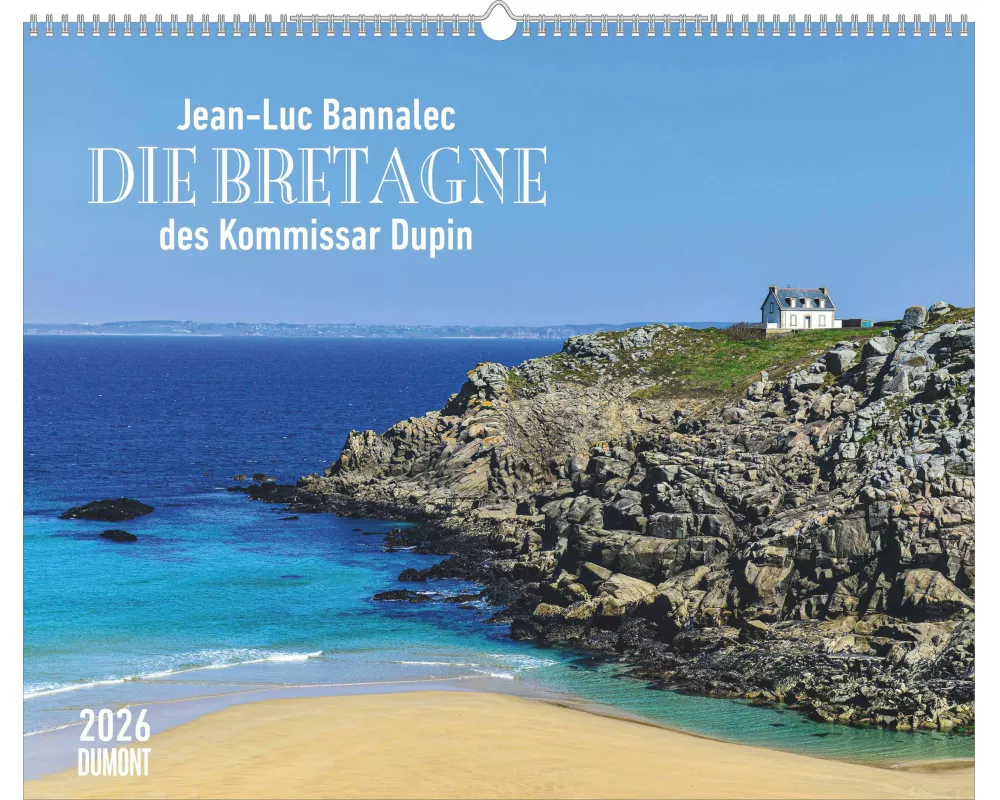 DUMONT - Jean-Luc Bannalec: Die Bretagne des Kommissar Dupin 2026 – Wandkalender 52x43 cm mit 12 Fotografien & Textzitaten aus den Bestseller-Krimis