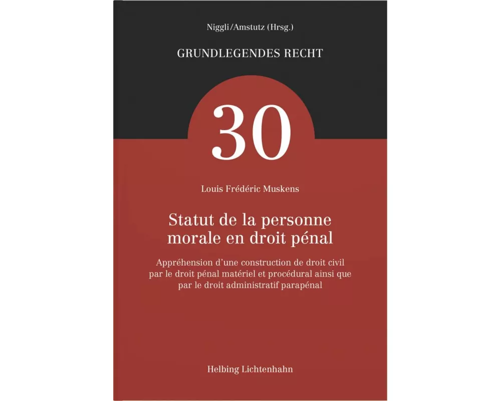 Statut de la personne morale en droit pénal