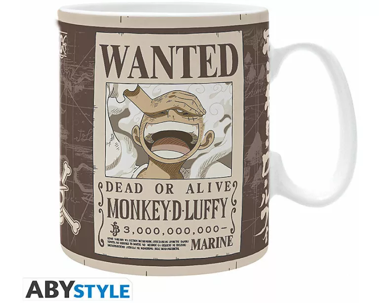 ONE PIECE - Mug - 460 ml - "Luffy Wanted" - subli - box