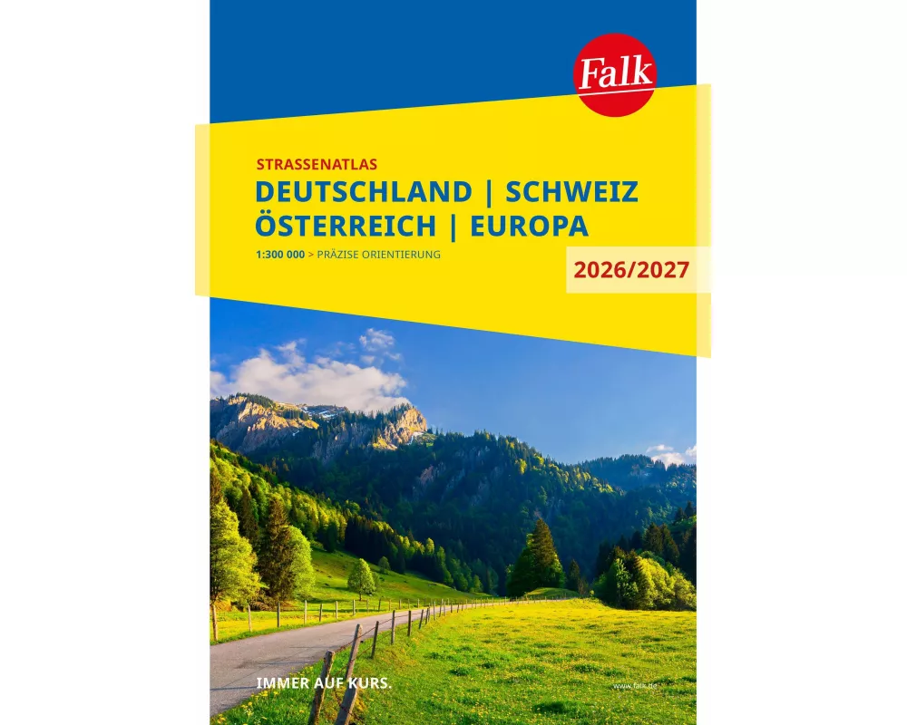 Falk Straßenatlas 2026/2027 Deutschland, Schweiz, Österreich 1:300.000