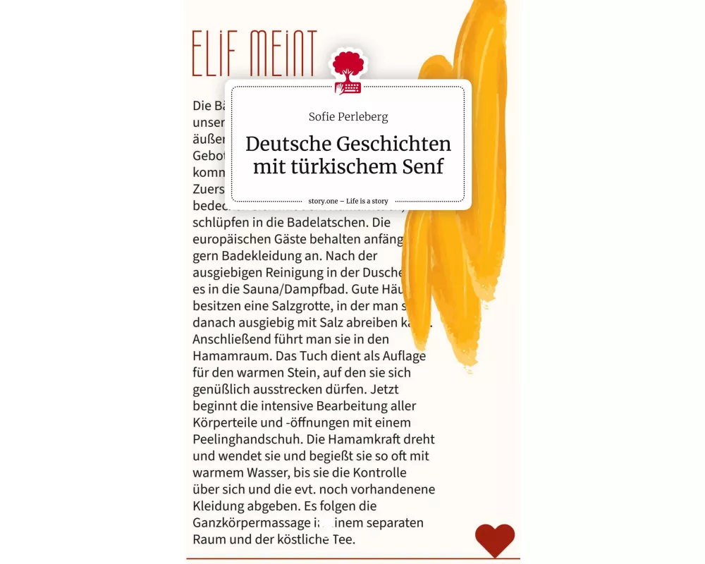 Deutsche Geschichten mit türkischem Senf. Life is a Story - story.one