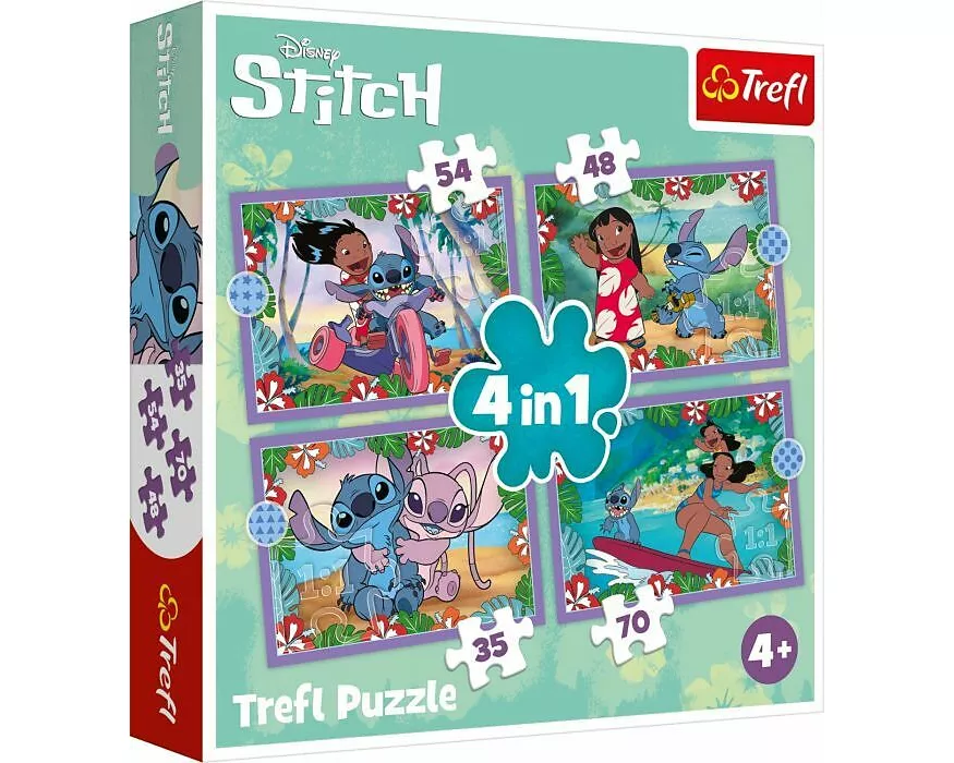 4 in 1 Puzzle - Lilo & Stitch