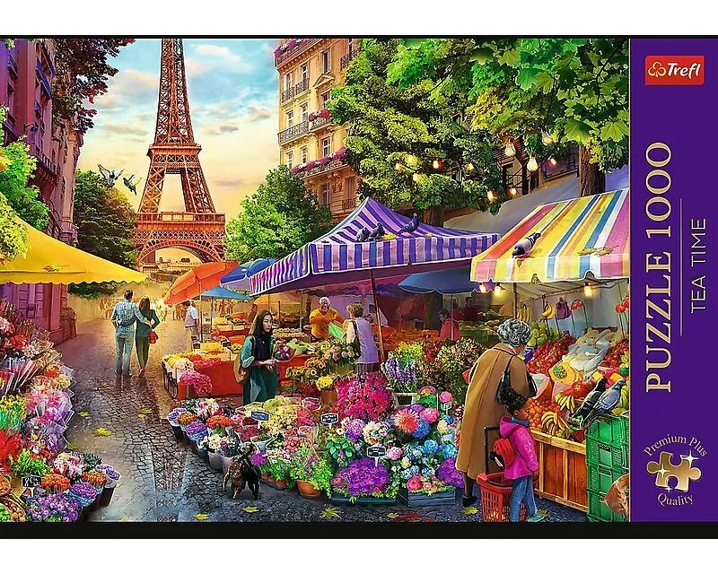 Puzzle Premium Plus 1000 - Blumenmarkt Paris