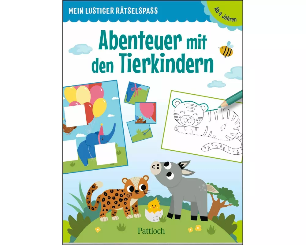 Mein lustiger Rätselspaß – Abenteuer mit den Tierkindern
