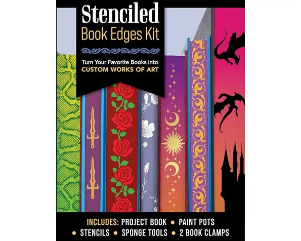 Stenciled Book Edges Kit