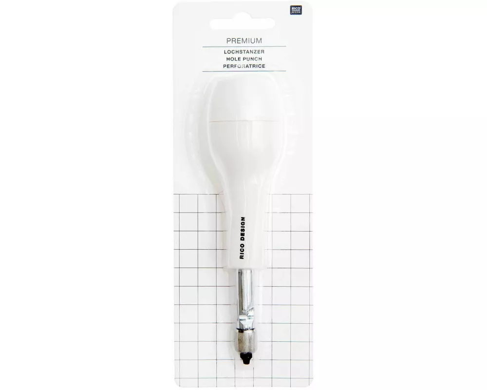 Lochstanzer mit 3 Aufsätzen, für Löcher mit 2, 3 und 4 mm Durchmesser