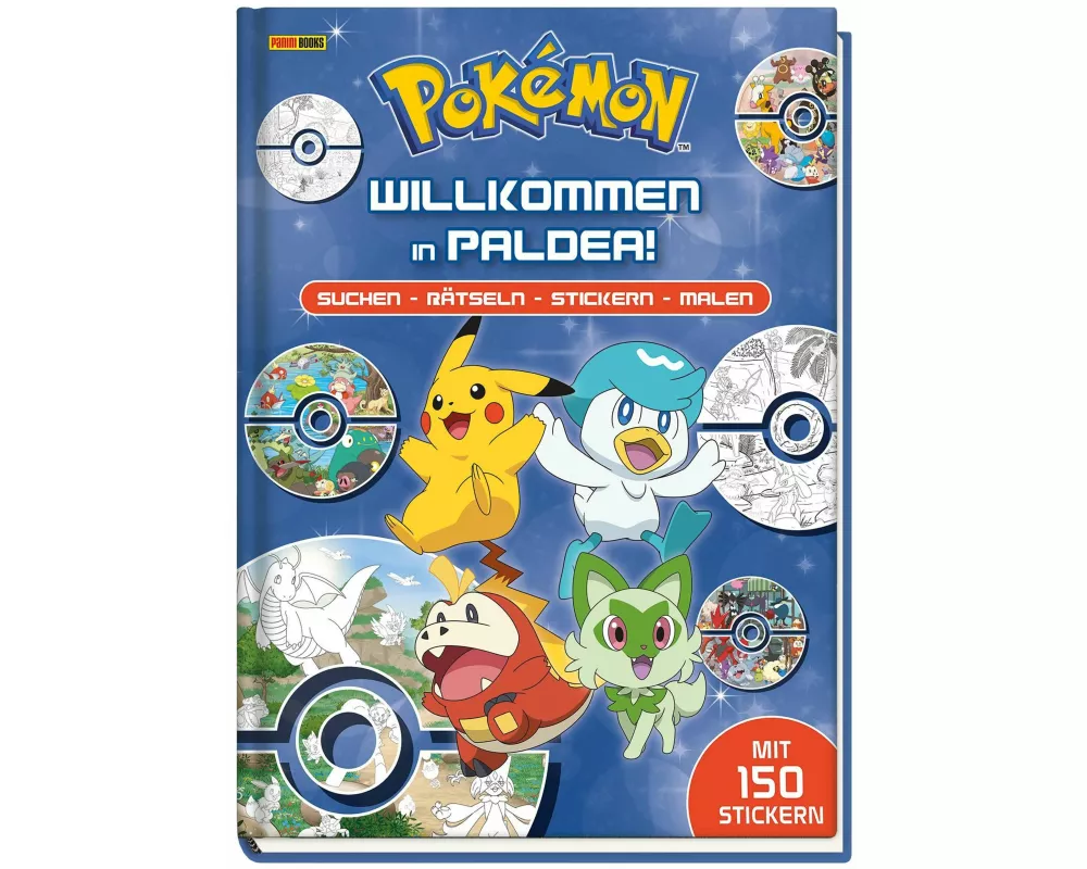 Pokémon: Willkommen in Paldea!: Suchen – Rätseln – Stickern – Malen