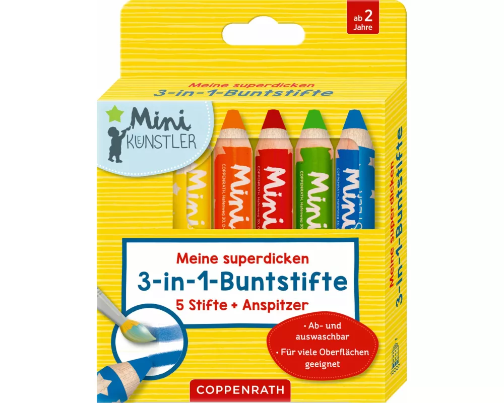 Meine superdicken 3-in-1-Buntstifte