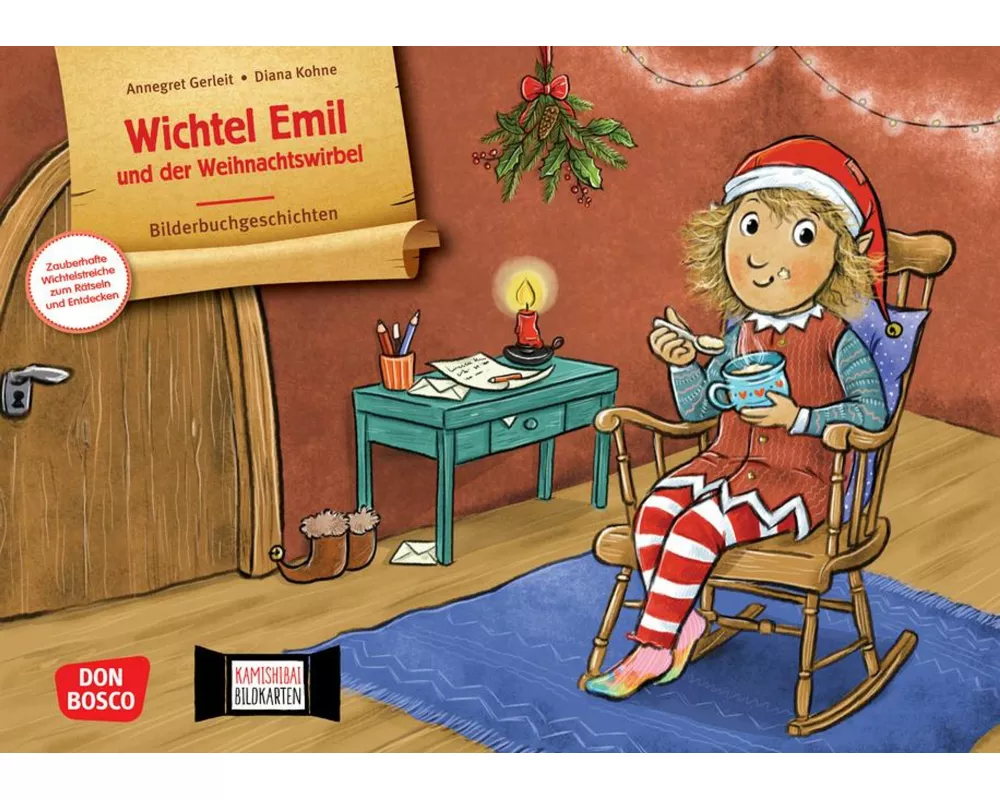 Wichtel Emil und der Weihnachtswirbel. Kamishibai Bildkartenset