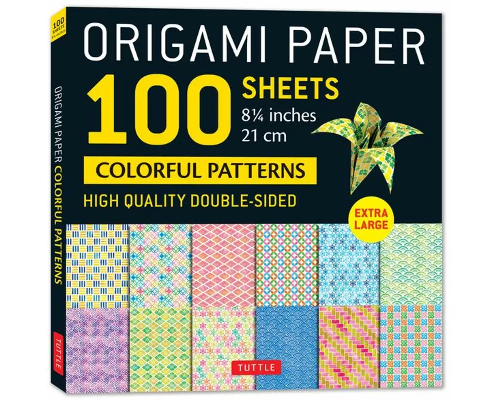 Origami Paper 100 sheets Colorful Patterns 8 1/4" (21 cm)
