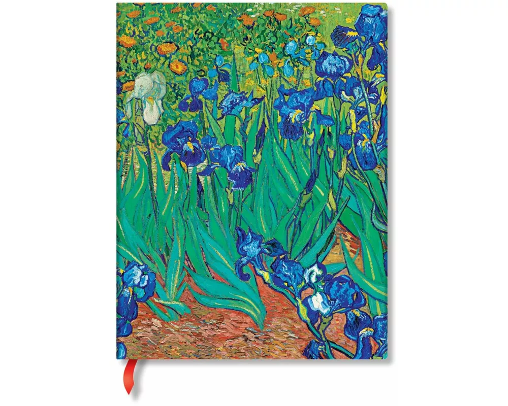 Van Gogh’s Irises Mini Lined Hardback Journal (Elastic Band Closure)
