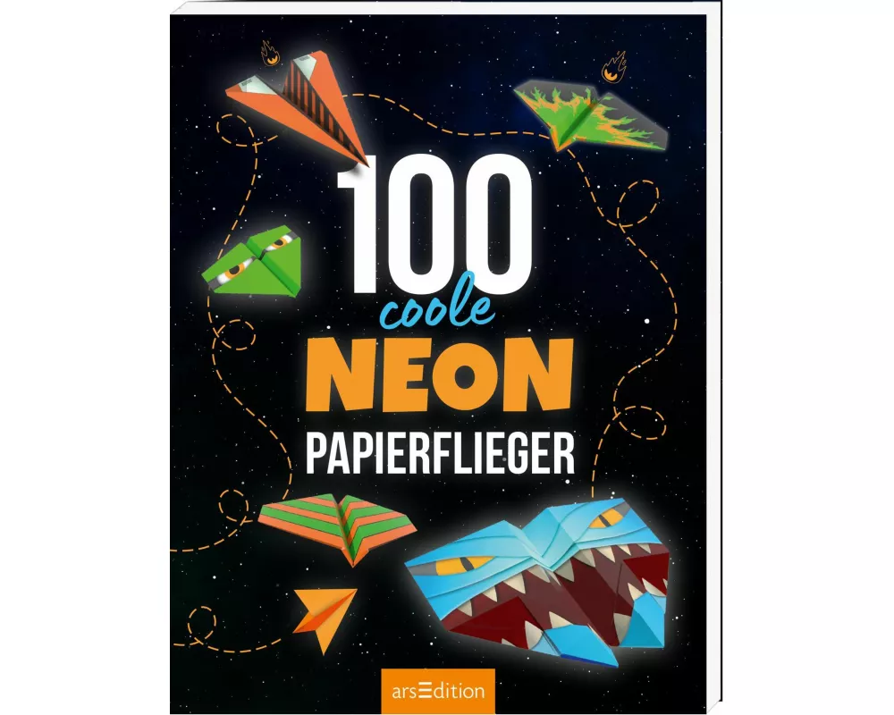 100 coole Neon-Papierflieger
