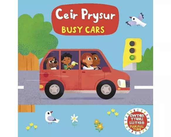Cyfres Gwthio, Tynnu, Llithro: Ceir Prysur / Busy Cars