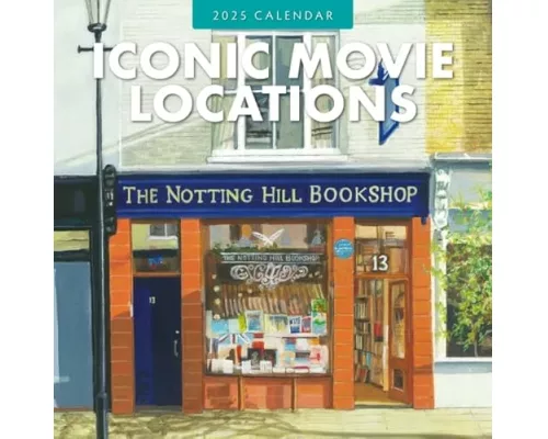 Iconic Movie Locations 2025 Square Wall Calendar