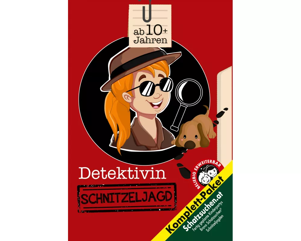 Detektivinnen Schnitzeljagd Schatzsuche Mädchen Kindergeburtstag ab 10 Jahren (Grundschüler)