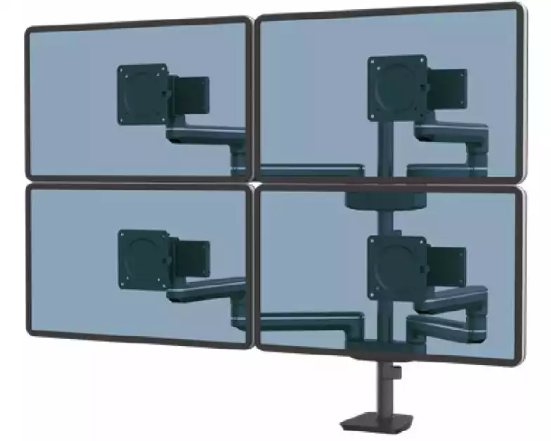 Fellowes Tischhalterung Tallo Modular 4FFS bis 7 kg / 40", Schwarz