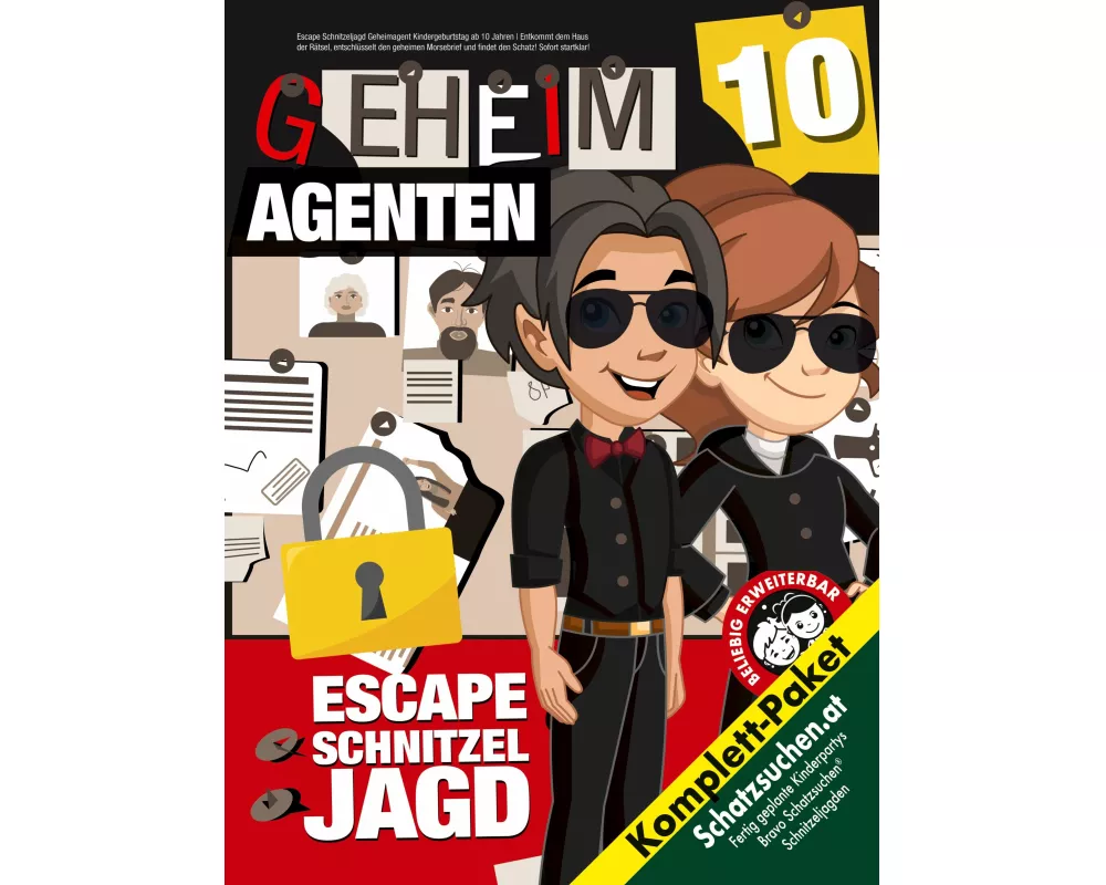 Geheimagenten Schatzsuche für Spionageliebhaber ab 10 Jahren