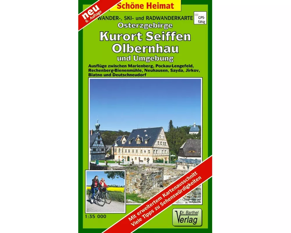 Wander- Ski- und Radwanderkarte Osterzgebirge, Kurort Seiffen, Olbernhau und Umgebung 1 : 35 000