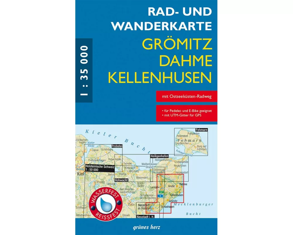 Rad- und Wanderkarte Grömitz, Dahme, Kellenhusen