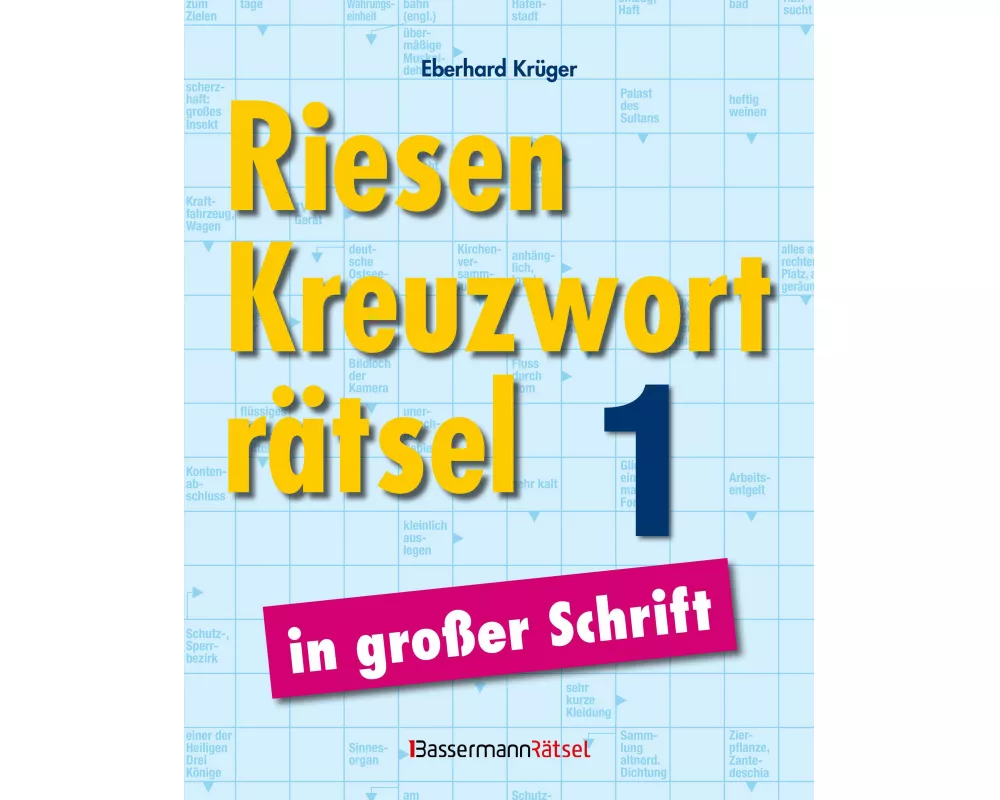 Riesen-Kreuzworträtsel in großer Schrift 1 (5 Exemplare à 3,99 €)
